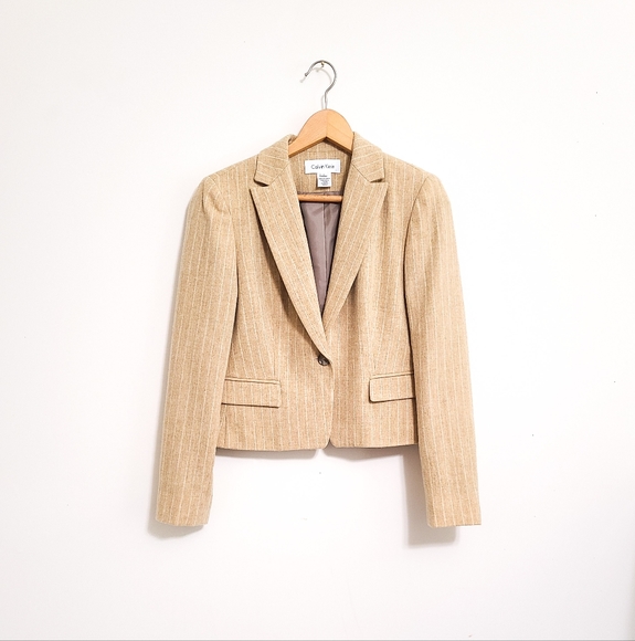 Calvin Klein Jackets & Blazers - Calvin Klein PINSTRIPE Wool Blazer